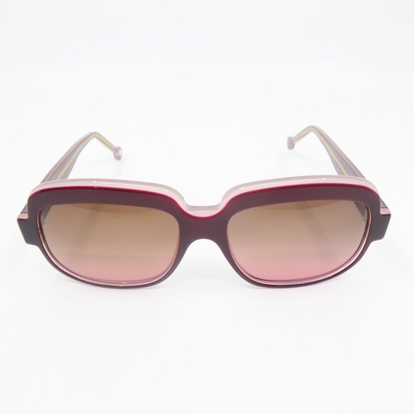Nathalie Blanc SONIA Burgendy & Brown Lenses, Square, New, Women\'s Sunglasses. main image 6